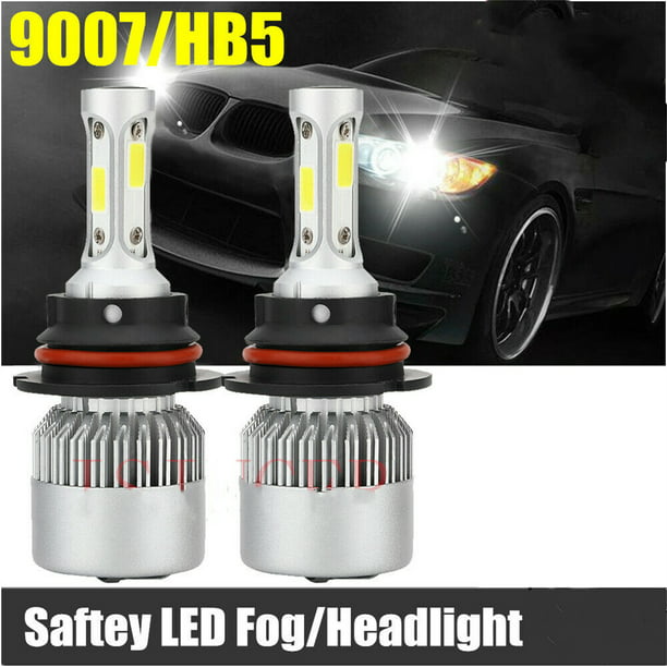 2PCS LED Headlight 9007 HB5 Hi/Lo Bulbs 6500K for Ford F-150 92-98 Ranger 93-11